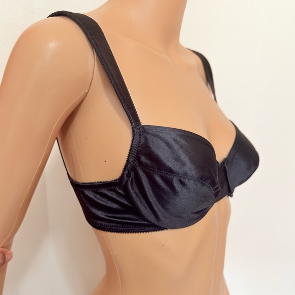 Nordstrom Black Balconette Bra with Satin Finish size 36A - Picture 3 of 8